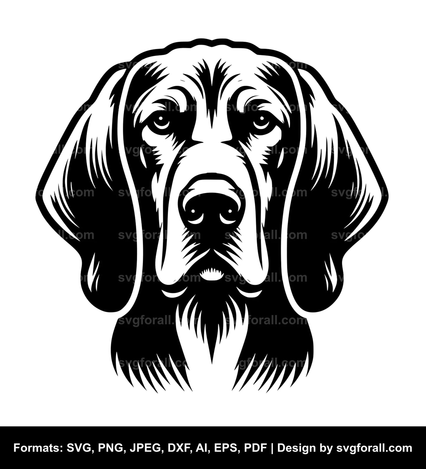 Redbone Coonhound Dog SVG Vector