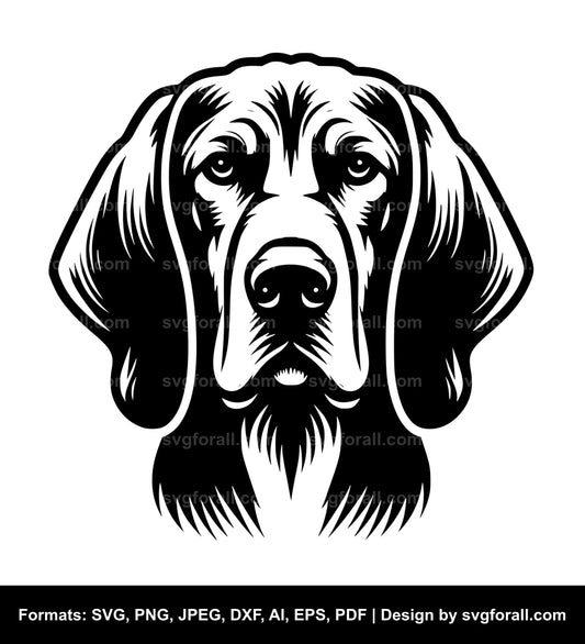 Redbone Coonhound Dog SVG Vector