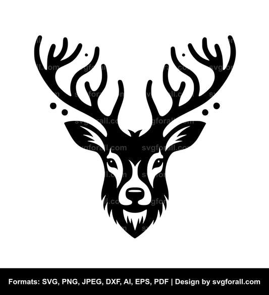 Reindeer Face Cricut SVG