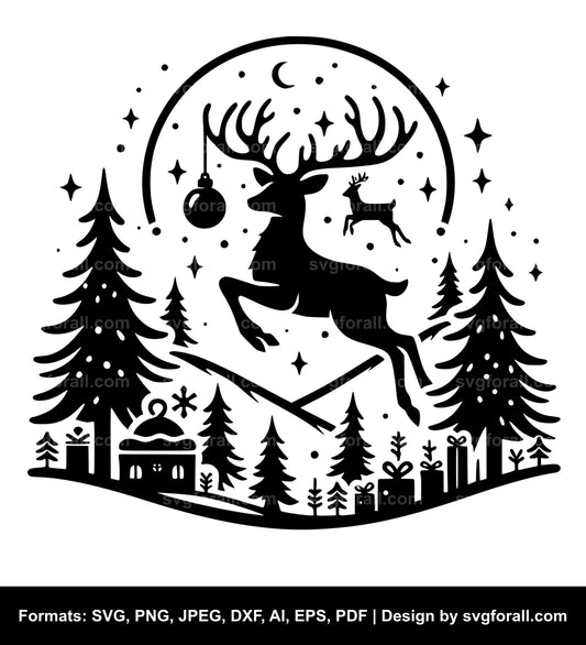 Reindeer SVG Vector