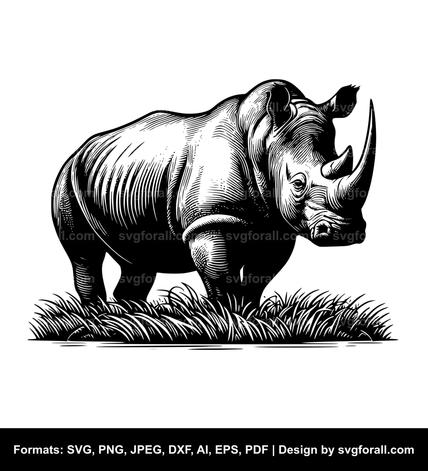 Rhinoceros SVG Design