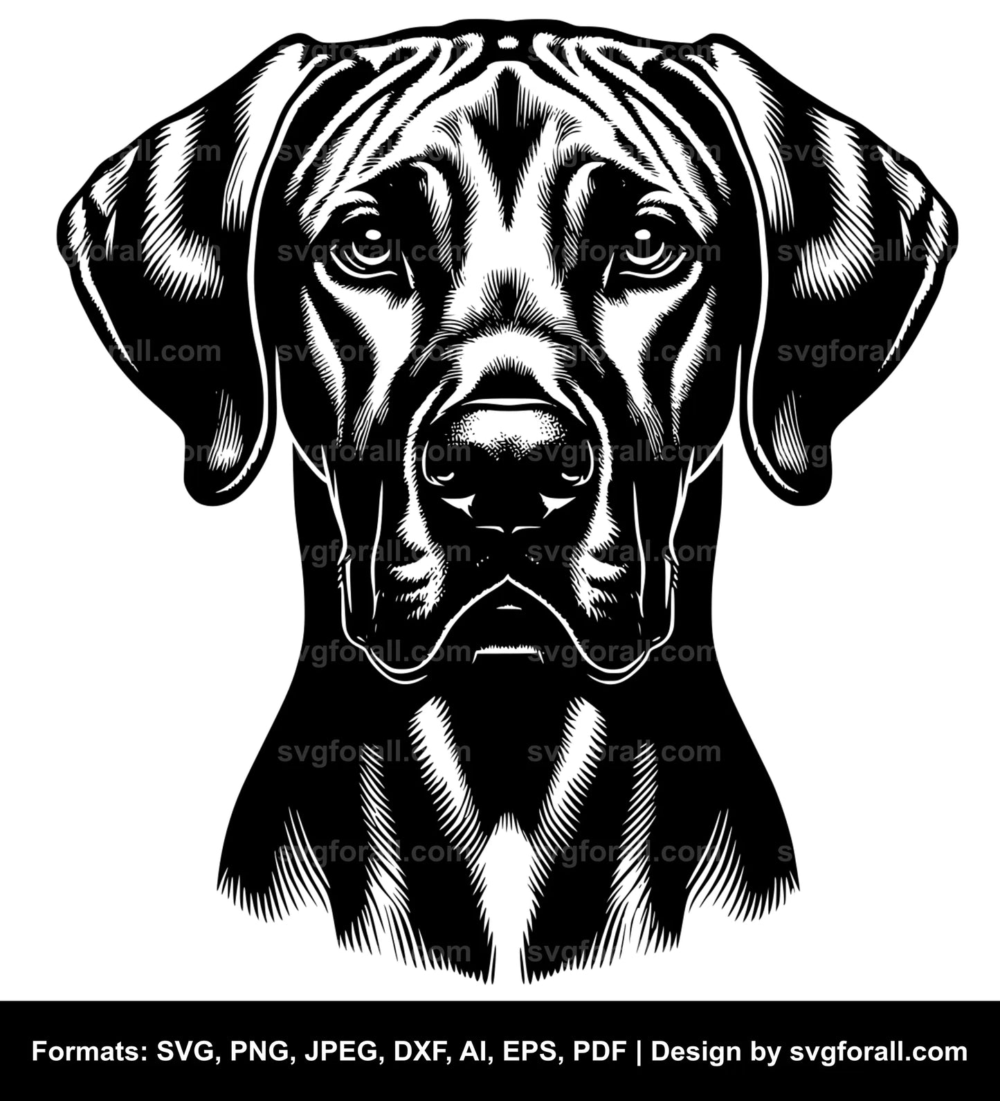 Rhodesian Ridgeback Dog SVG Design