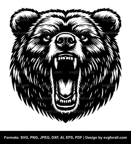 Roaring Bear SVG PNG