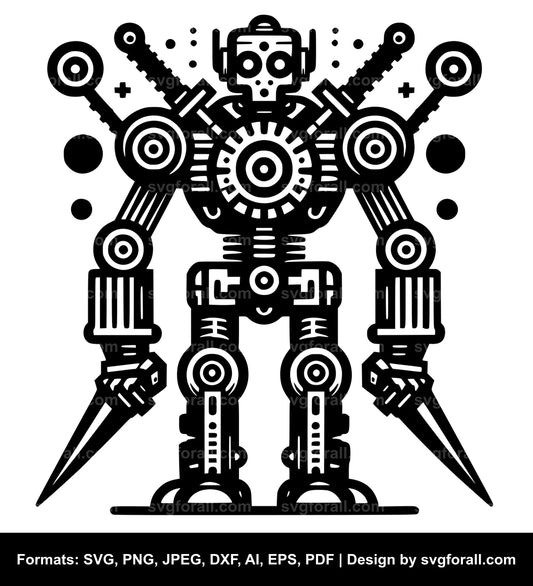 Robot SVG Cut File