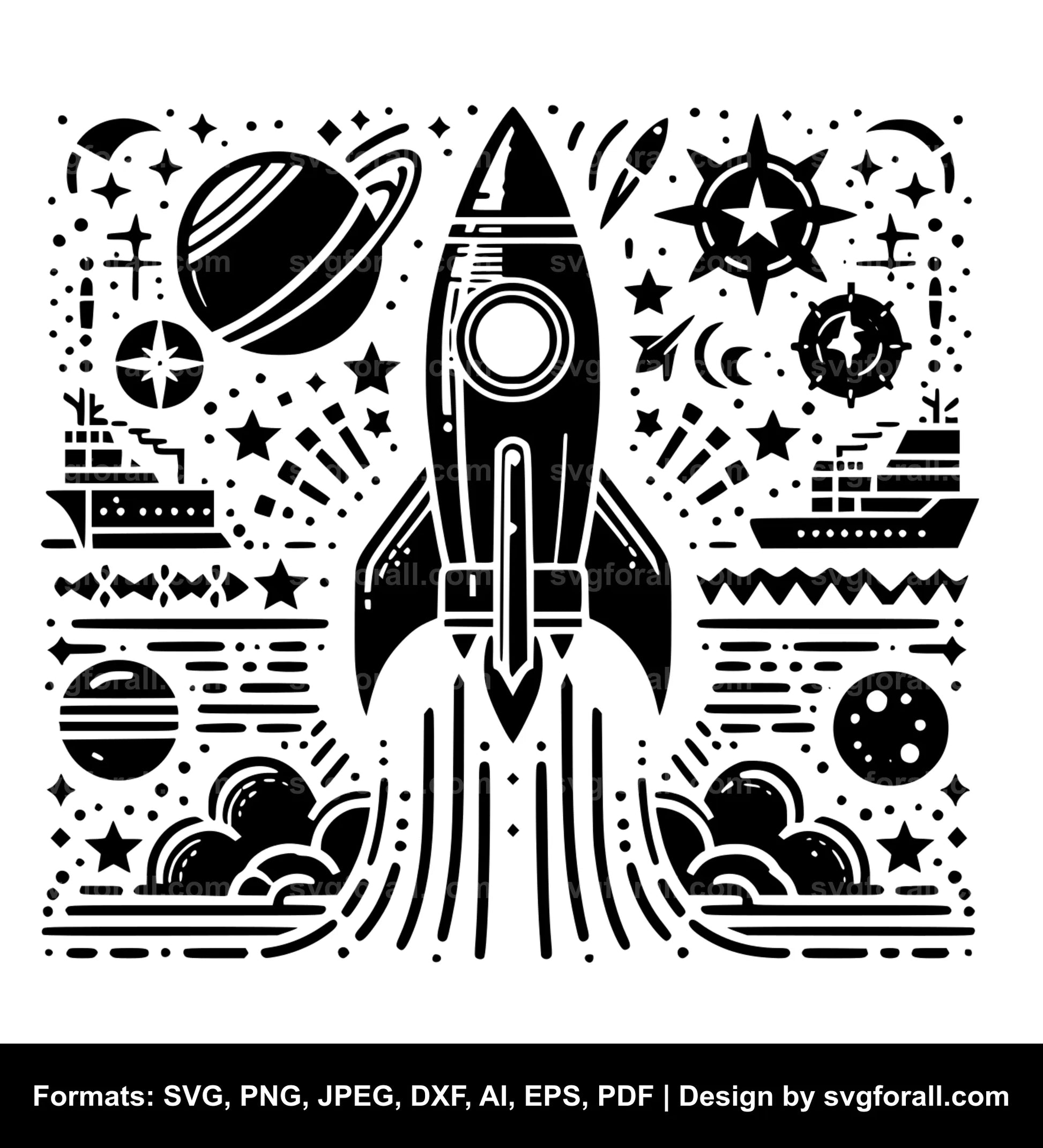 Rocket SVG File