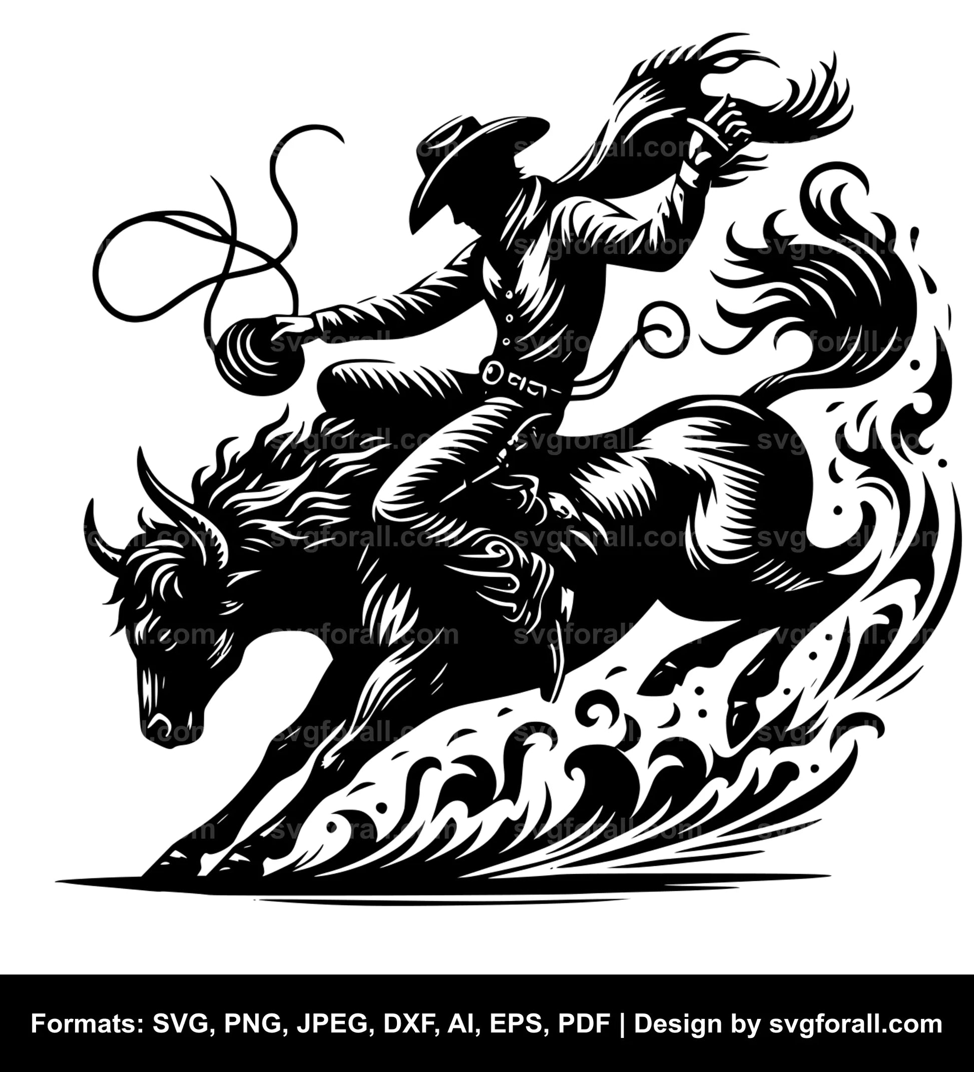 Rodeo Black SVG