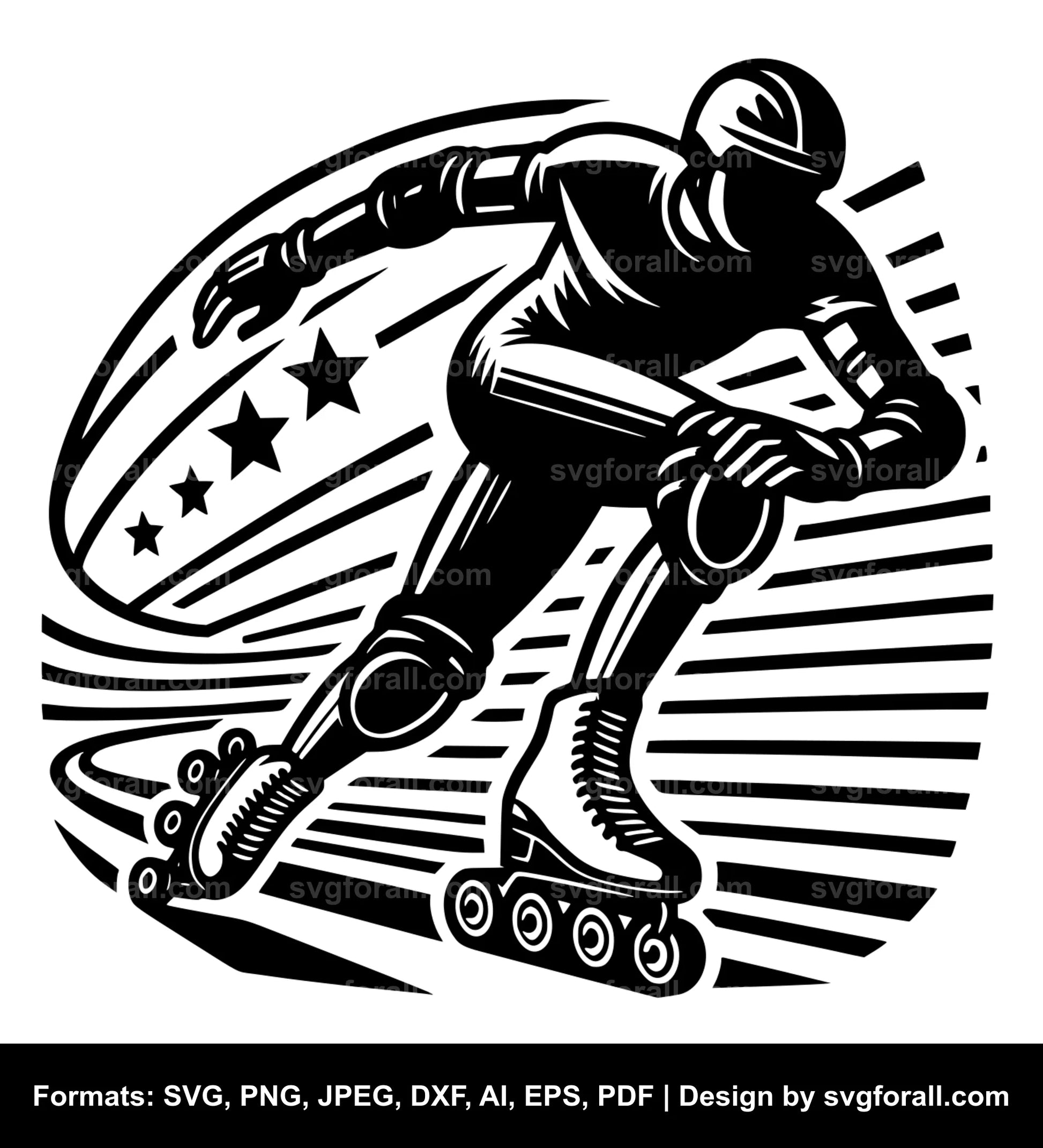 Roller Skating SVG