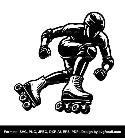 Roller Skating SVG Vector