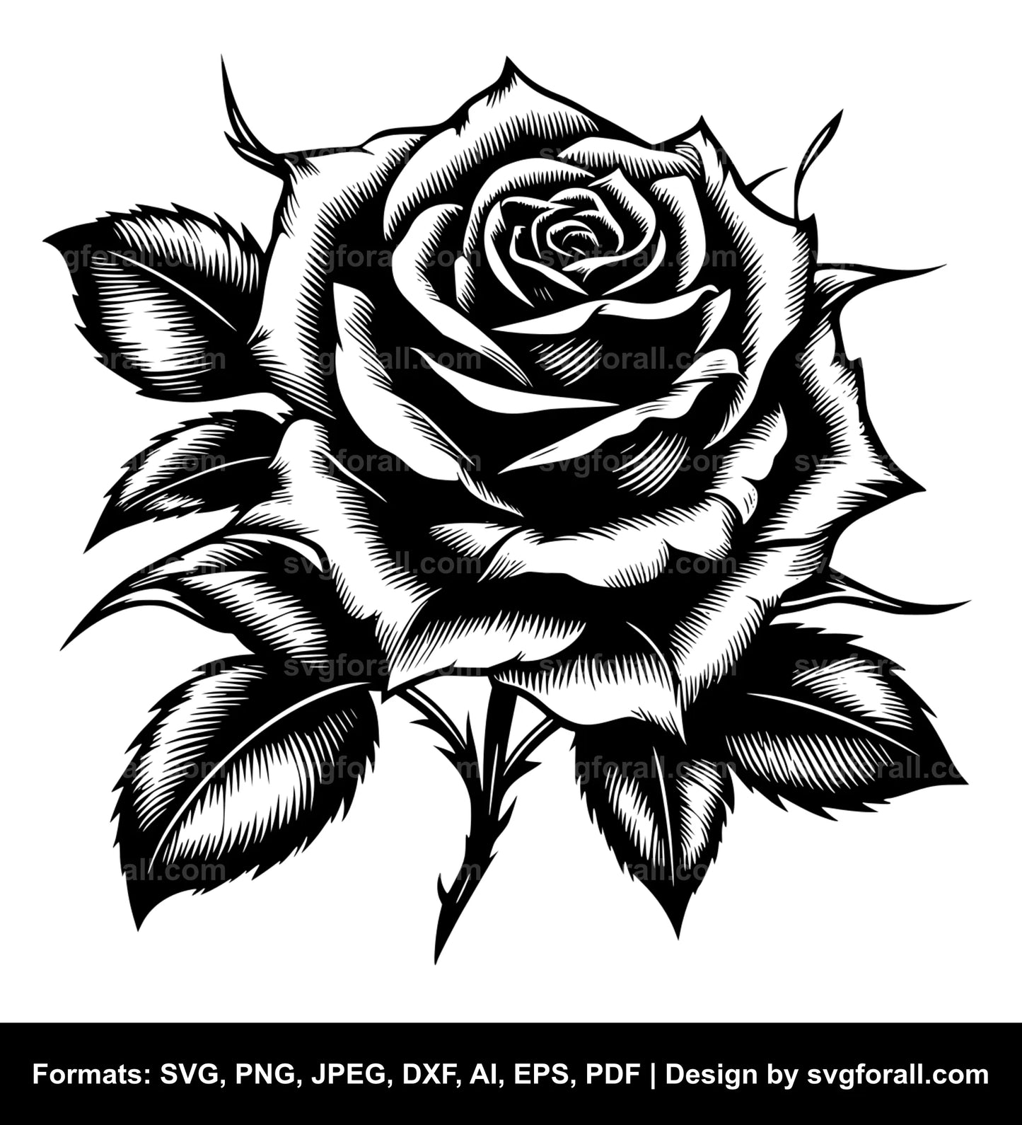 Rose Flower Cricut SVG