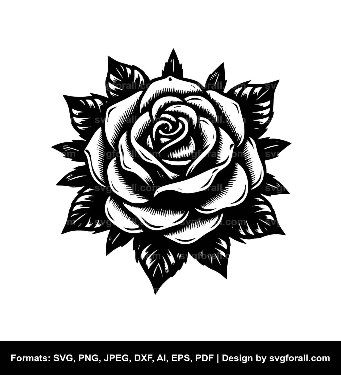 Rose Flower SVG