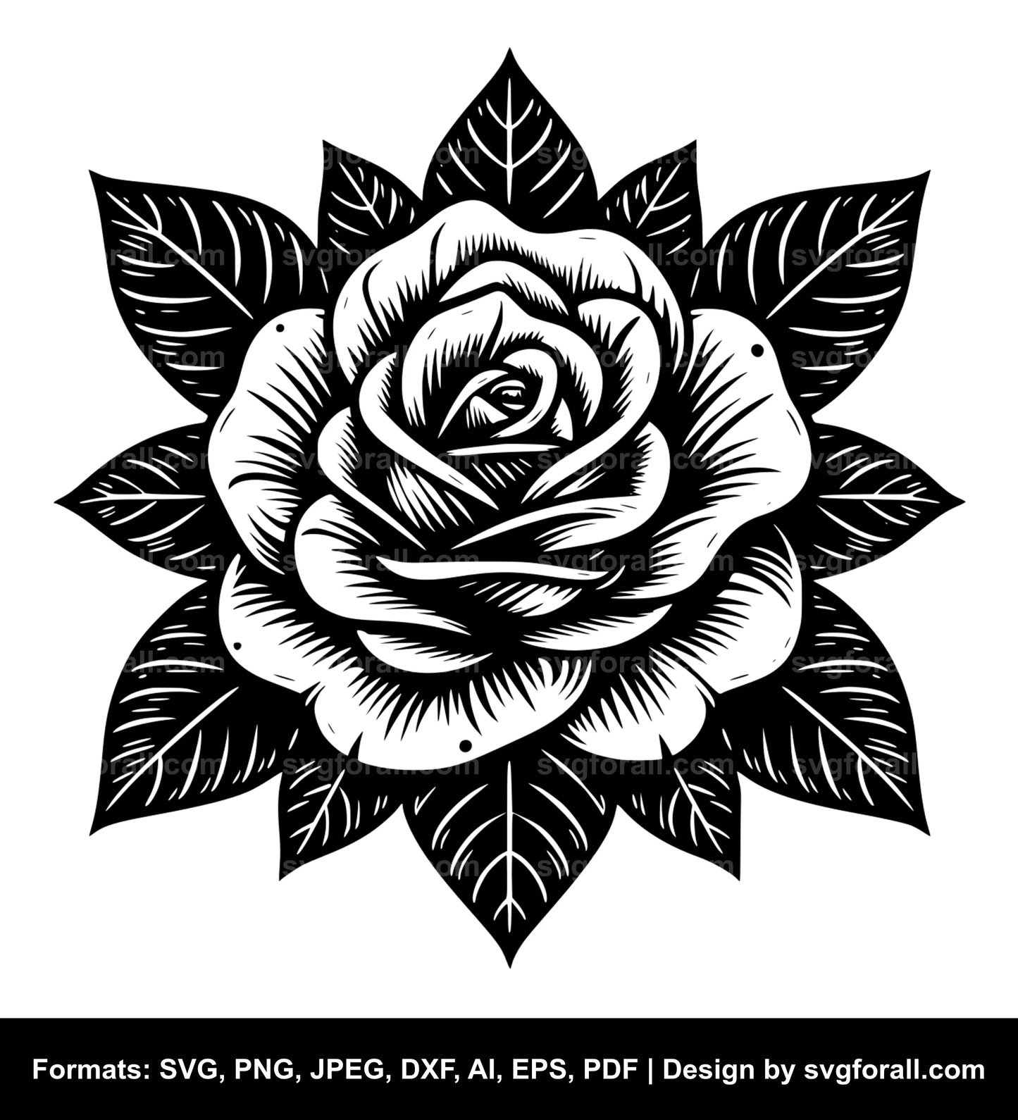 Rose Flower SVG PNG