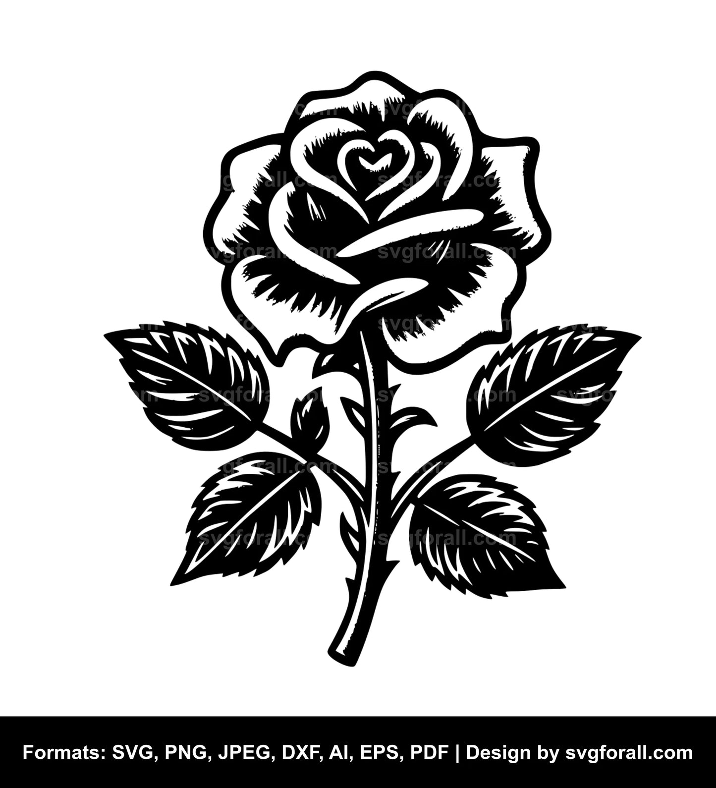 Rose SVG Clip Art