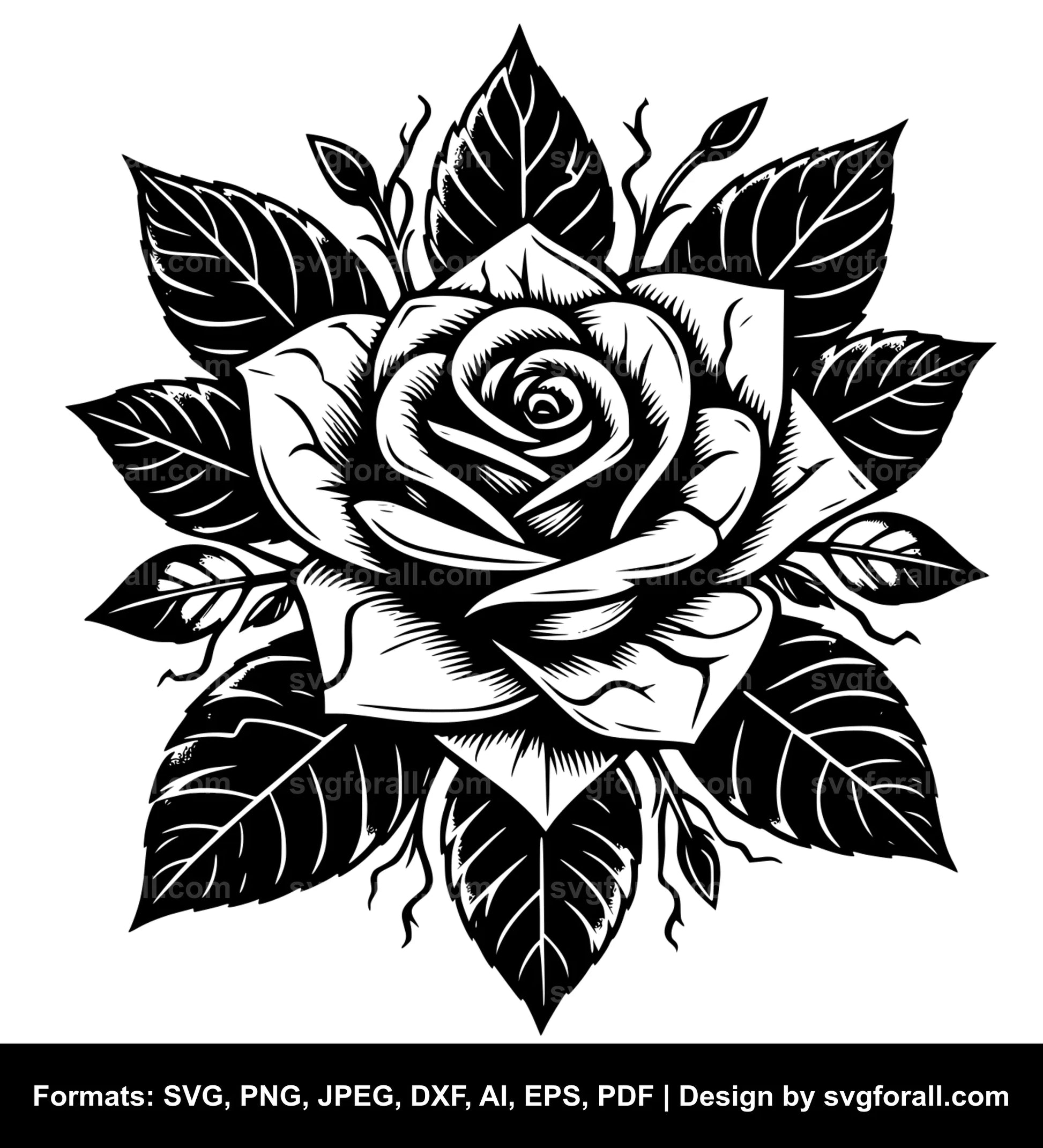 Rose SVG PNG Image