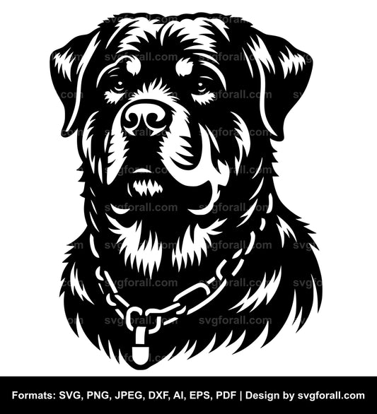 Rottweiler Dog SVG Design