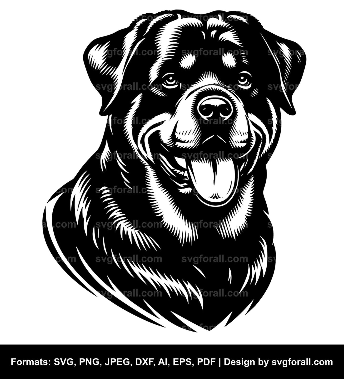 Rottweiler Dog SVG File