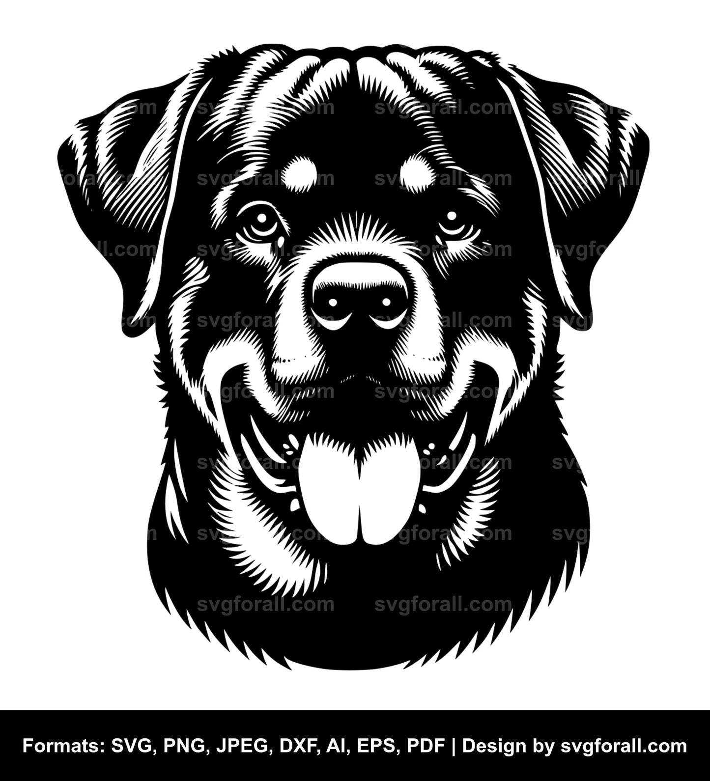 Rottweiler Dog SVG PNG