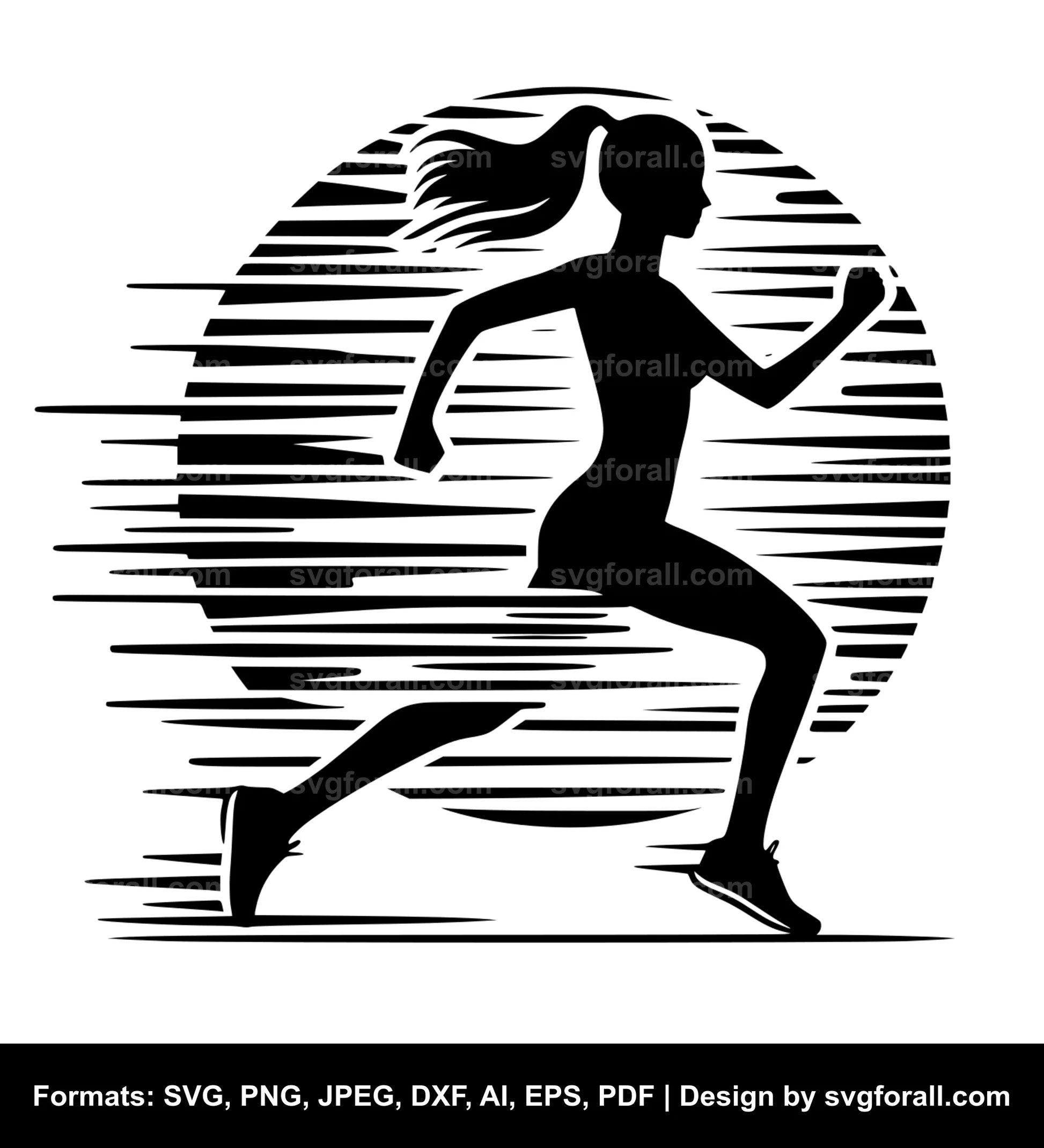 Runner SVG Clipart