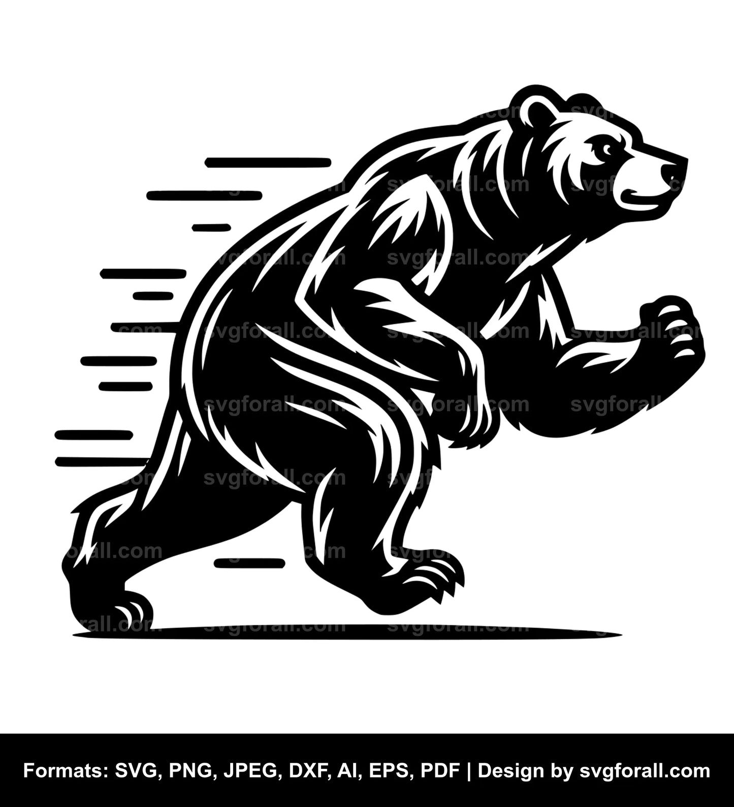 Running Bear SVG