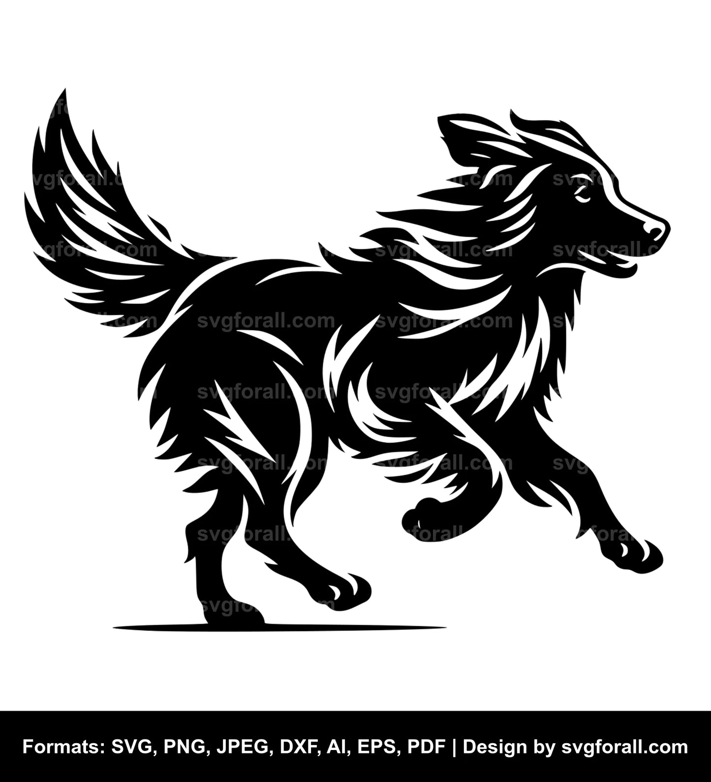 Running Dog SVG File