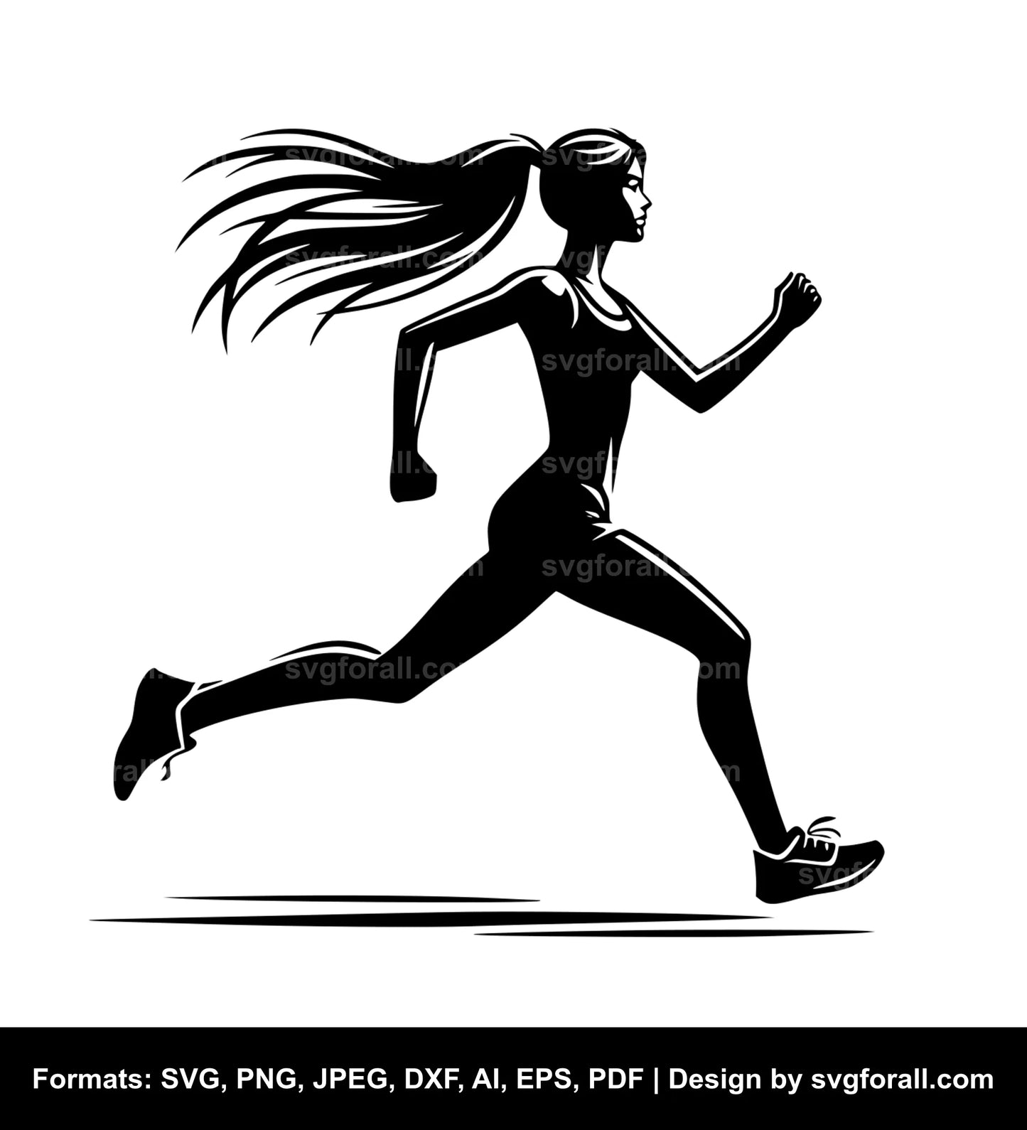 Running Girl Cricut SVG