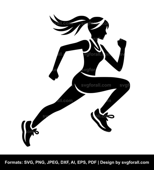 Running Girl SVG