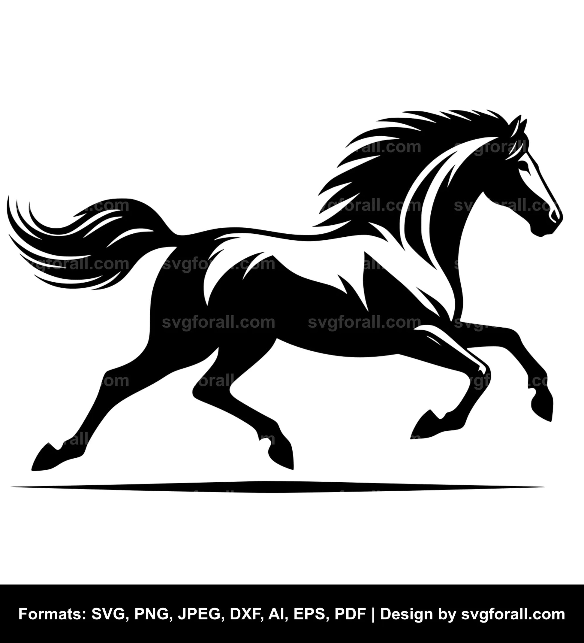 Running Horse SVG