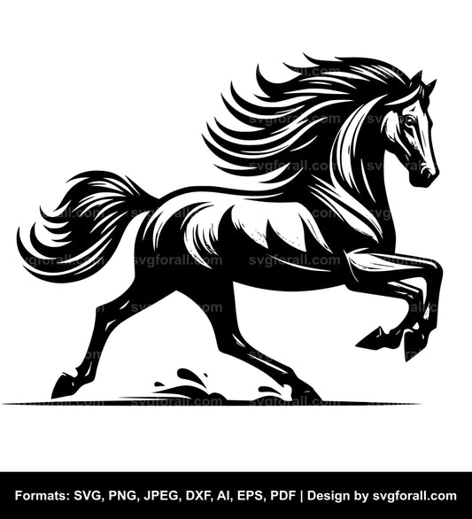 Running Horse SVG PNG