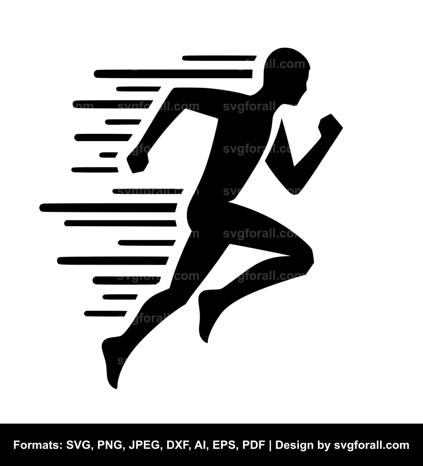 Running Man SVG Vector