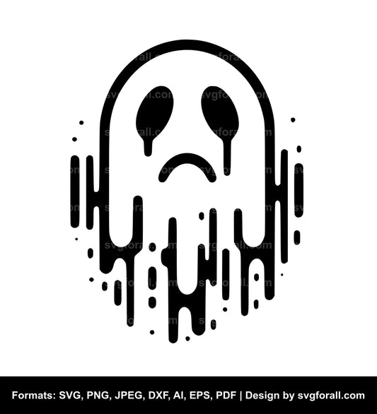 Sad Ghost Cricut SVG