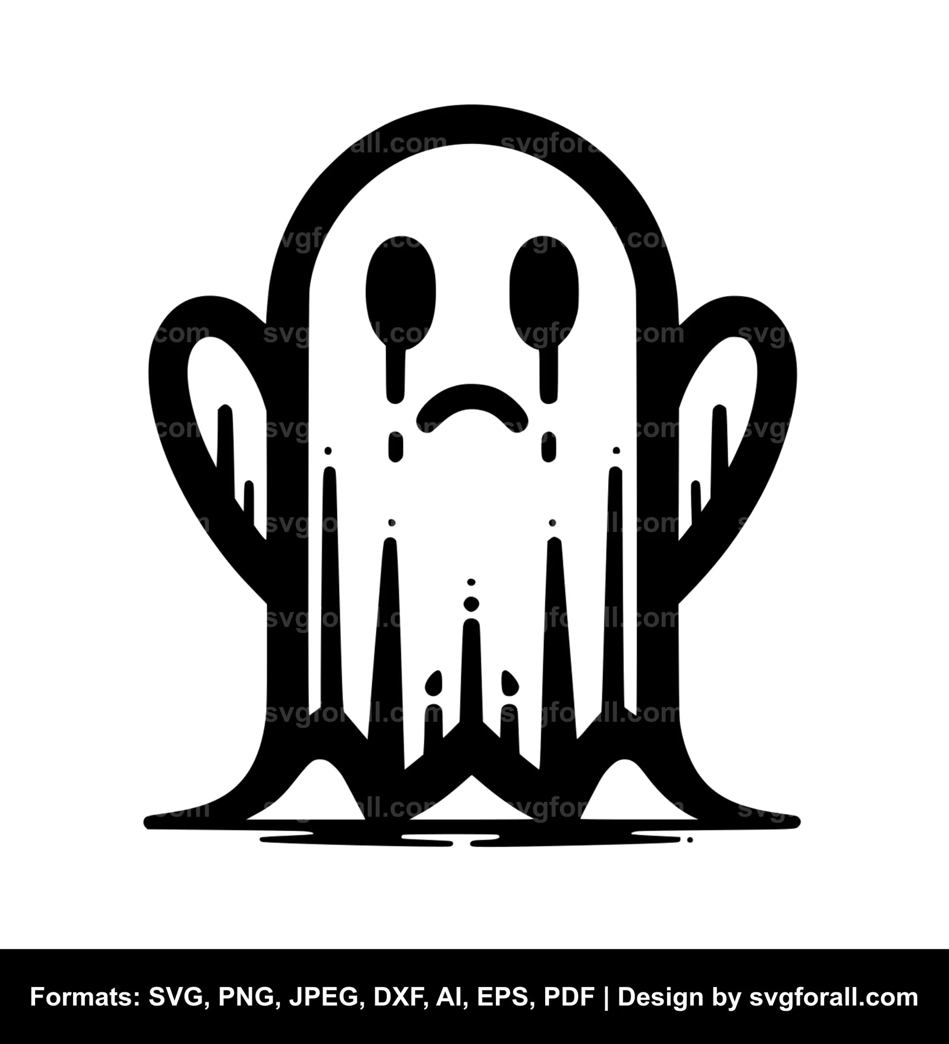 Sad Ghost SVG