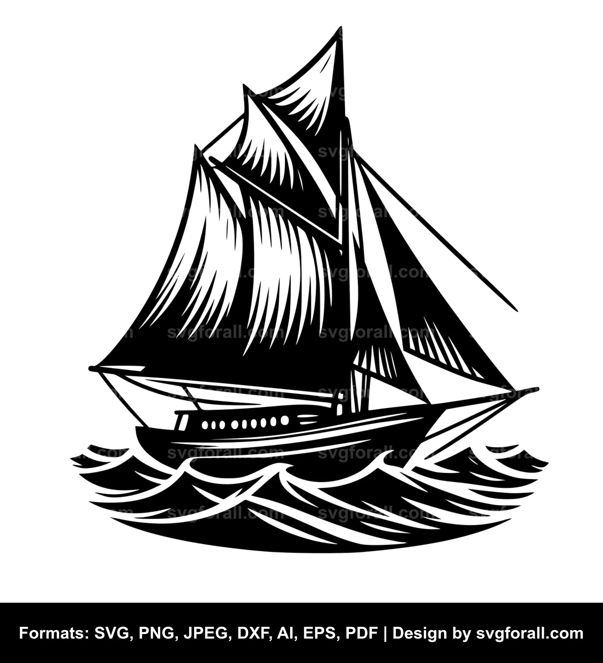 Sailboat Cricut SVG