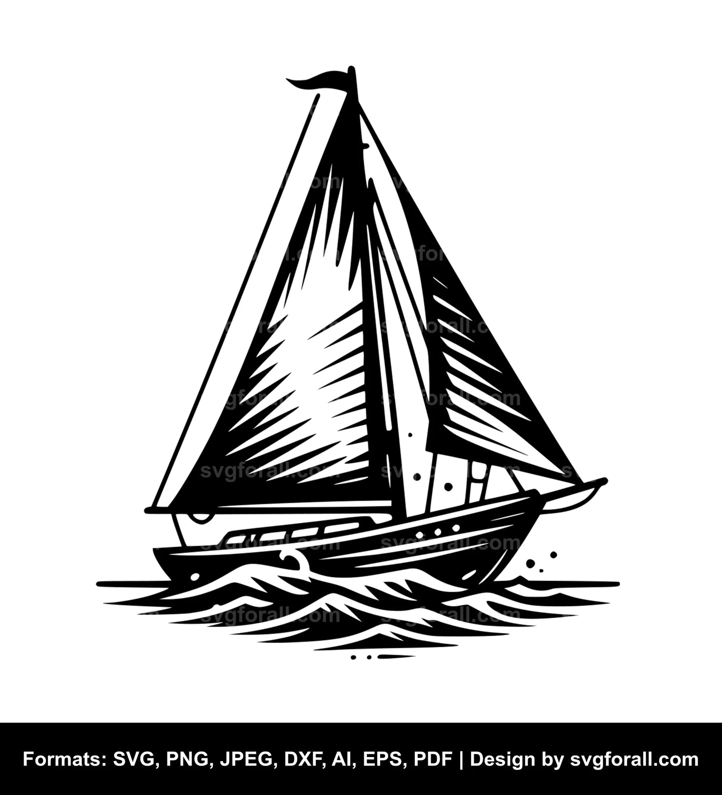 Sailboat SVG File