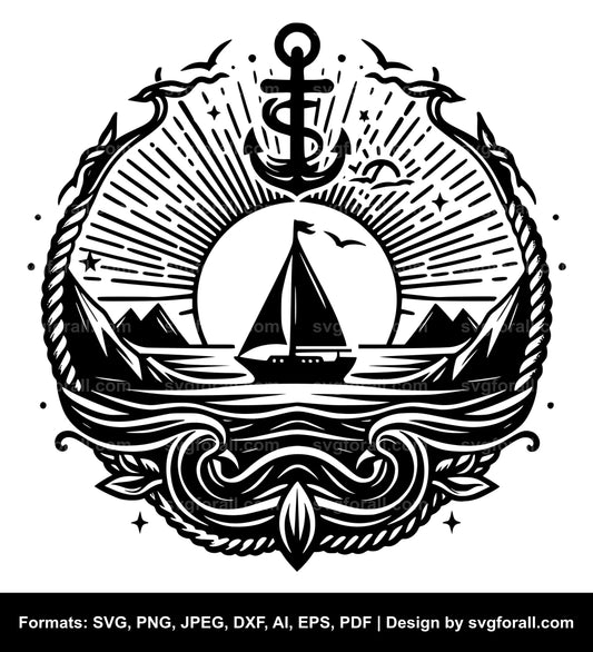 Sailor Black SVG