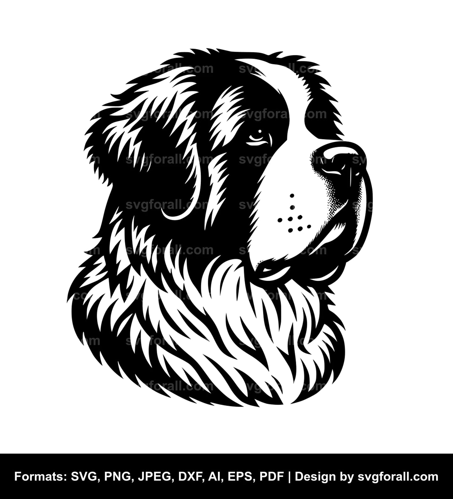 Saint Bernard Dog SVG File