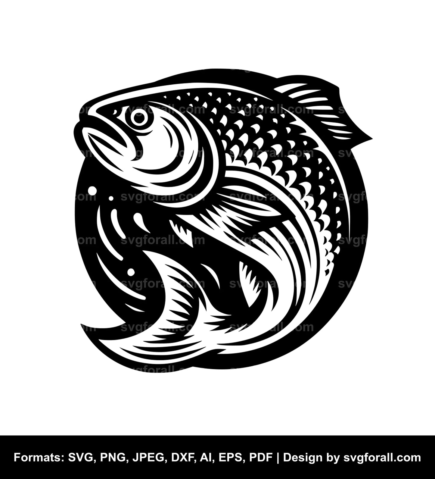 Salmon Black SVG