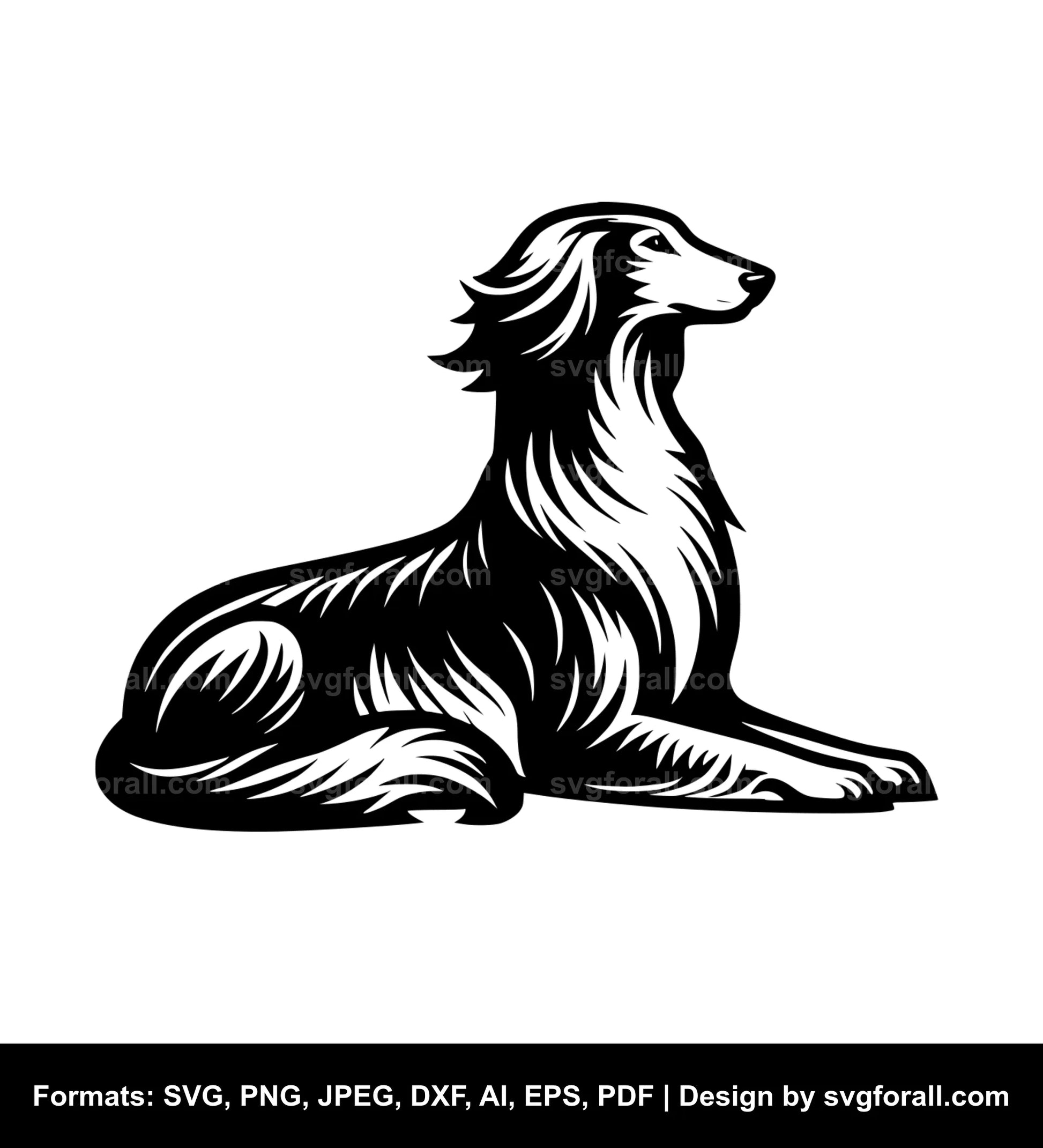 Saluki Dog SVG