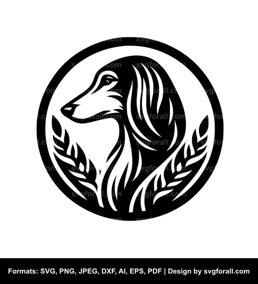 Saluki Dog Vector SVG