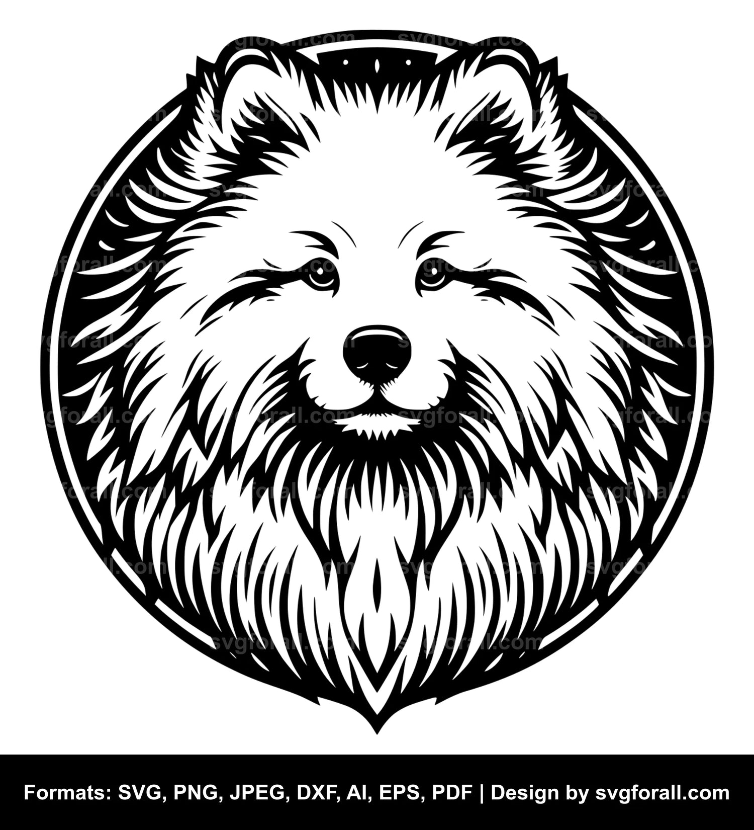 Samoyed Dog Cricut SVG