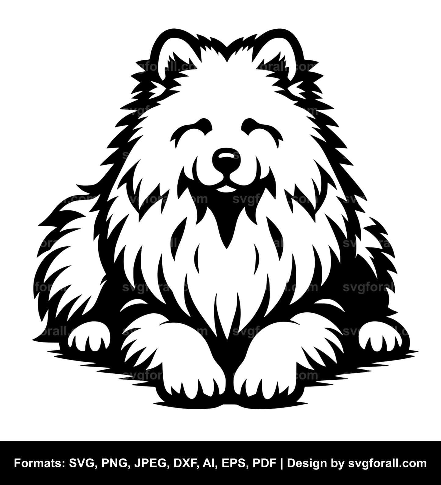 Samoyed Dog SVG File