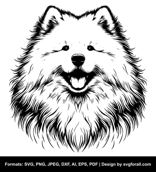 Samoyed Dog SVG Vector