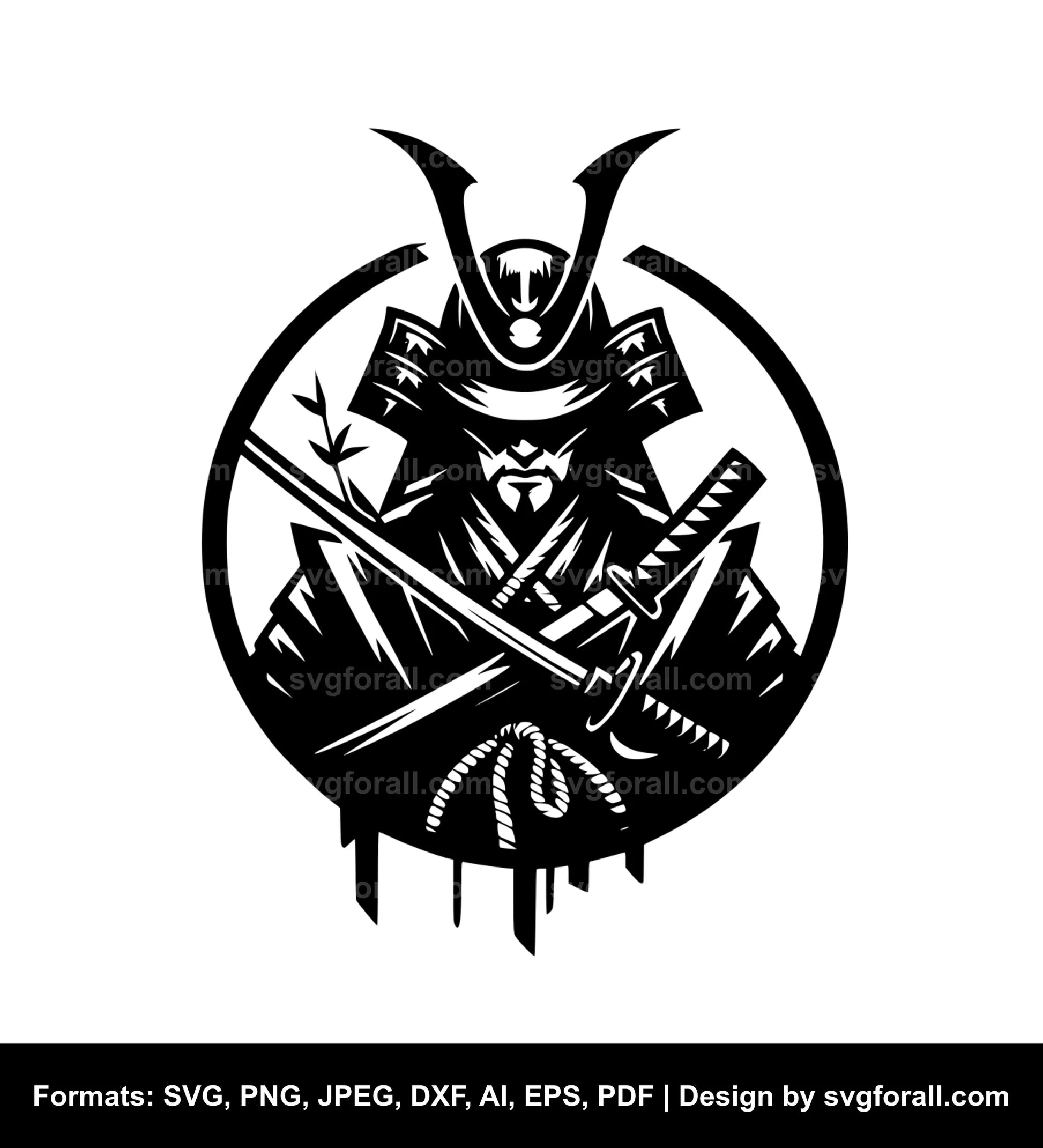 Samurai Clipart SVG