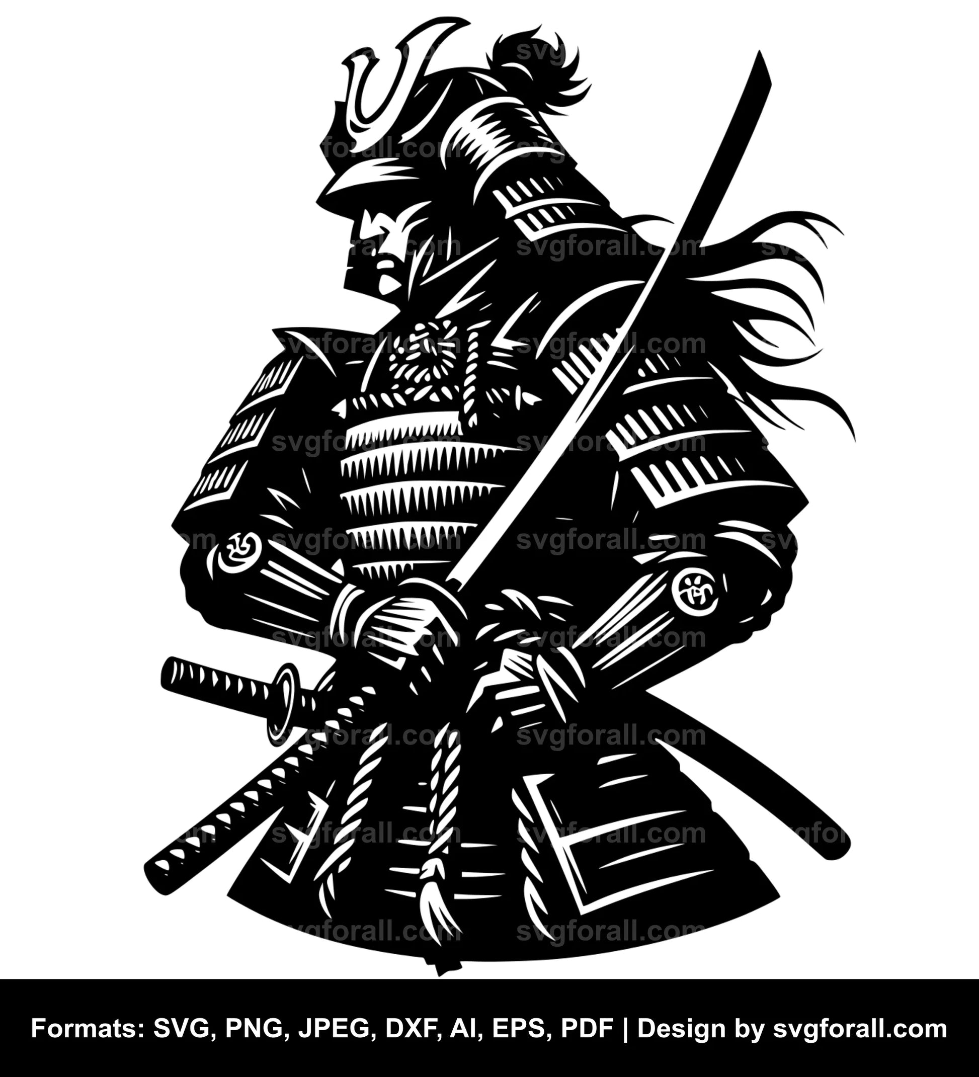 Samurai SVG Clip Art