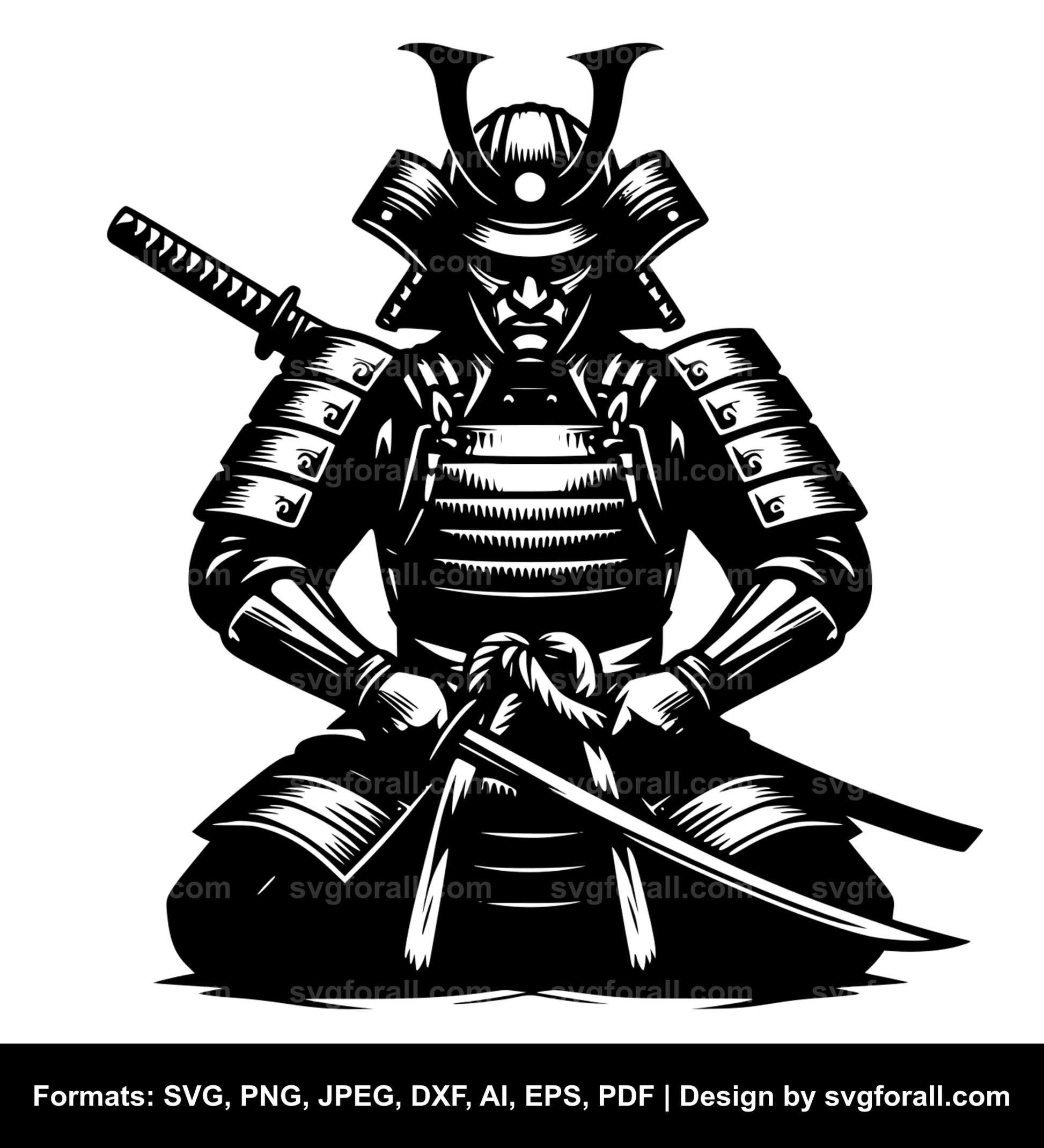 Samurai SVG Clipart