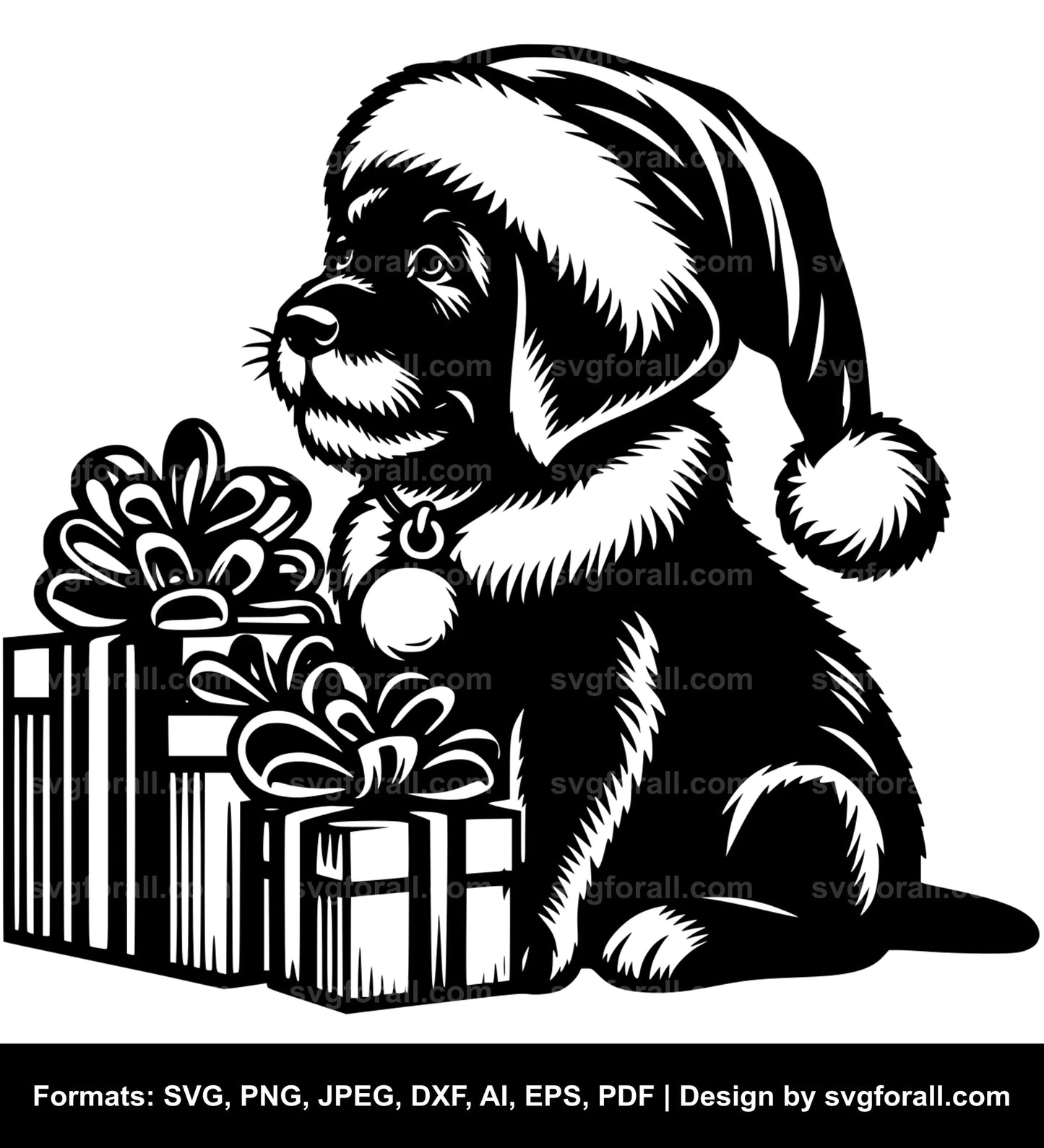 Santa Dog Cricut SVG