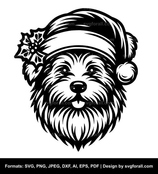 Santa Dog SVG Download