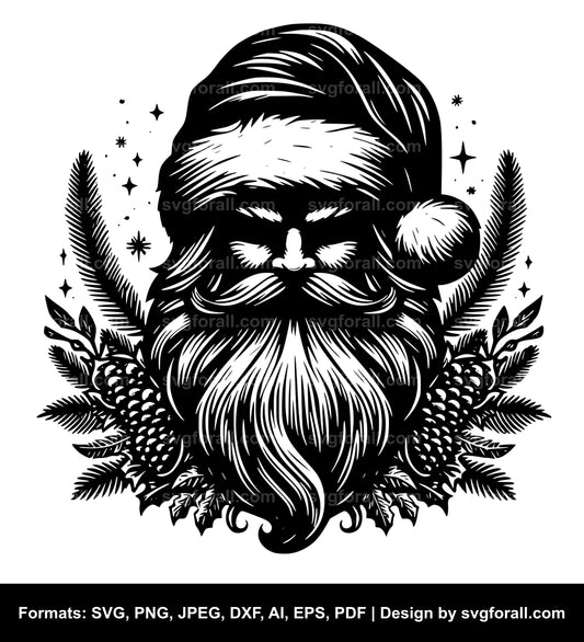 Santa Hat Black SVG