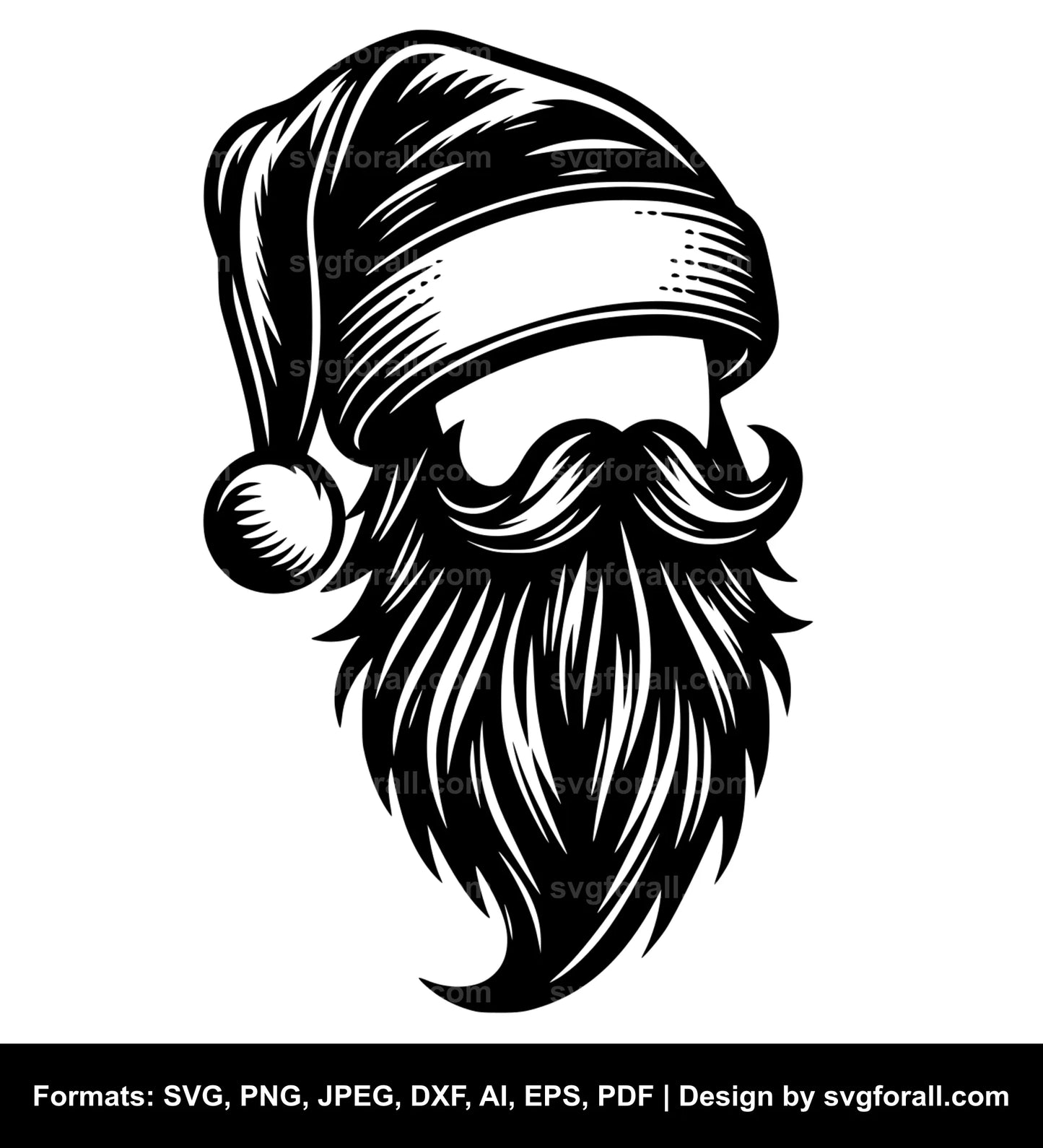 Santa Hat SVG Clipart