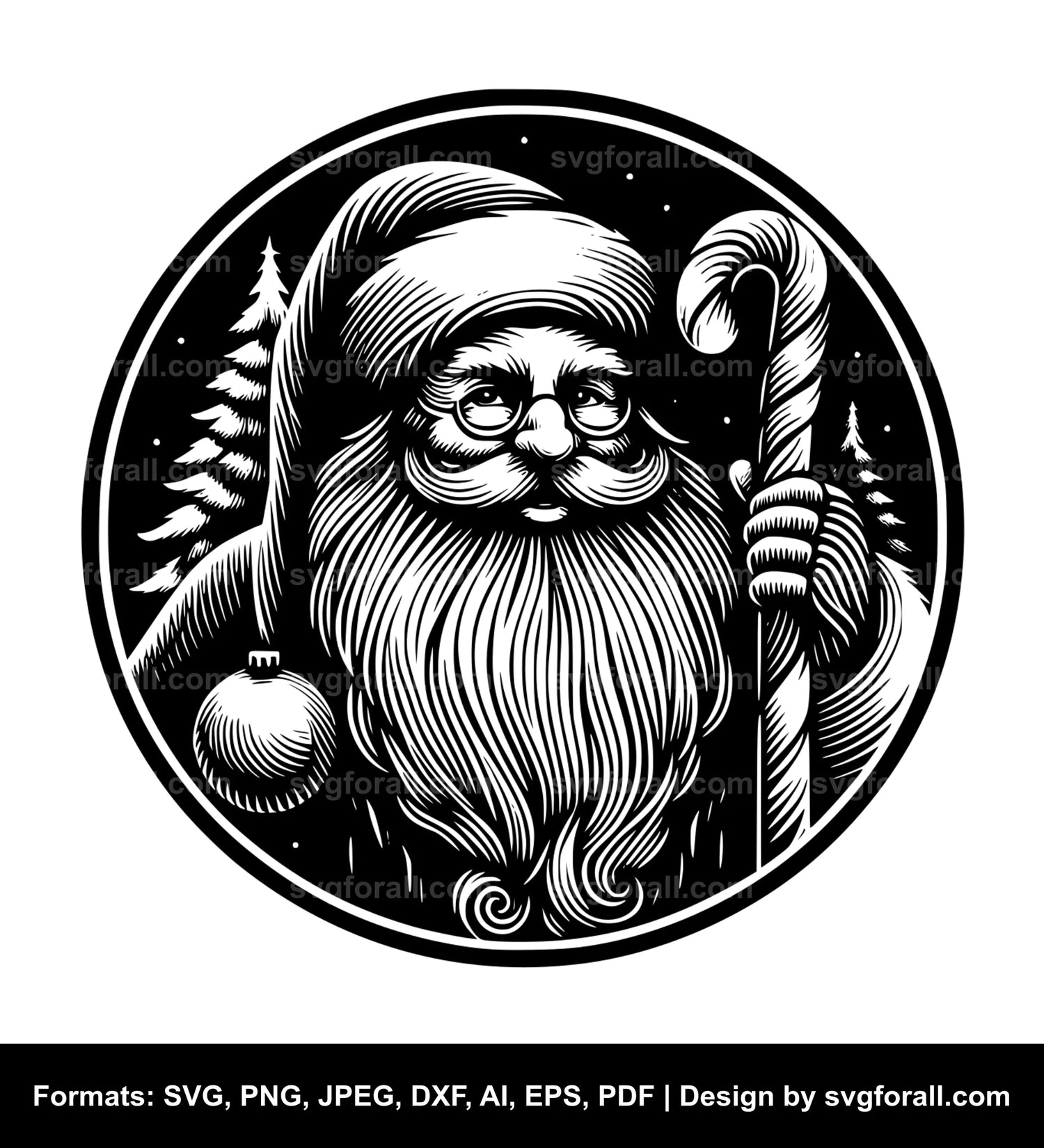 Santa SVG Vector