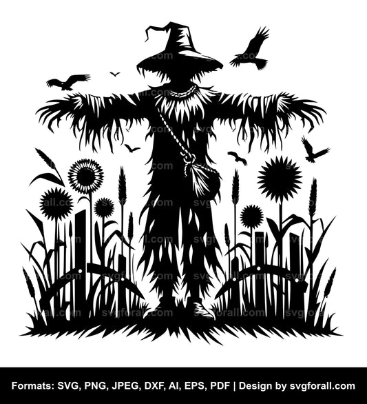 Scarecrow Black SVG