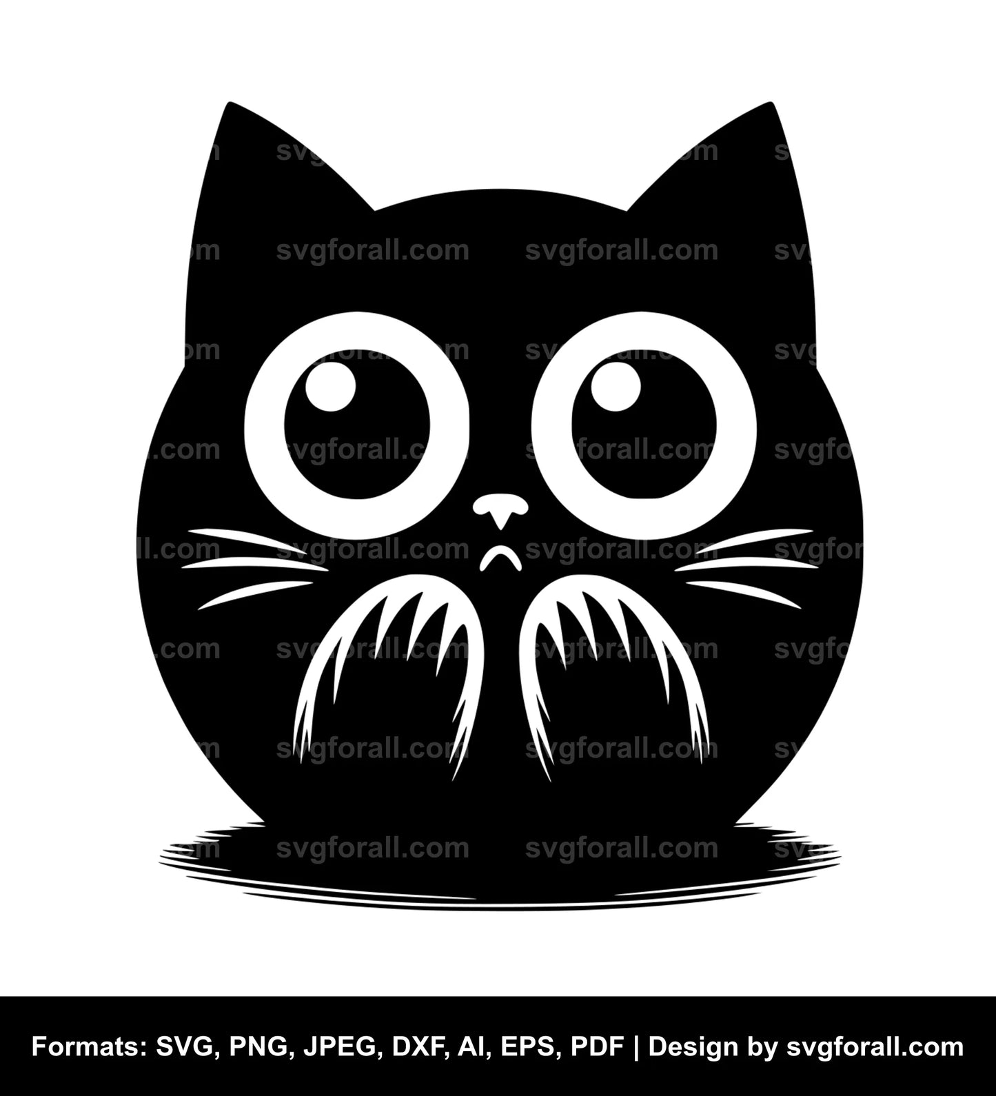 Scared Cat SVG Design